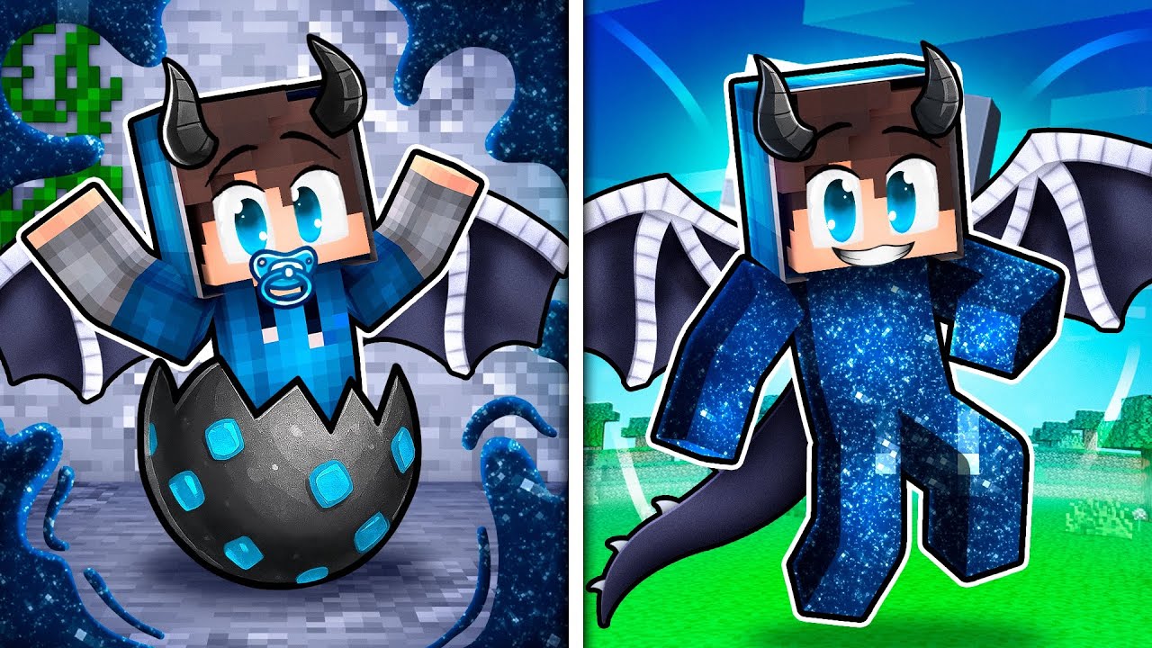 Od NAROZENÍ po NESMRTELNÉHO DRAKA v Minecraftu!