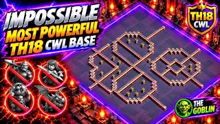 IMPOSSIBLE TH18 CWL BASES 🔥 TOP 15 MOST POWERFUL ANTI-META BASES | Th18 War Base | Th18 legend Base screenshot 1