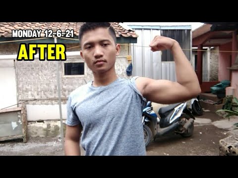 100 pushup a day for 7 day - natural body transformation (Before - after)