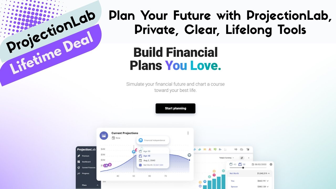 ProjectionLab Lifetime Deal - Modern Financial & Retirement Planning Tools