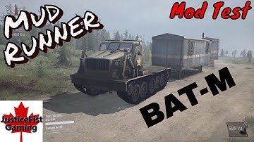 MudRunner Mod Gameplay | Tracked Vehicle test | BAT-M Truck Mod | The Valley Map