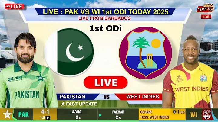 🔴 Live : Pakistan Vs West Indies 1st Odi Live Today 2025 | Pak vs Wi 1st Odi Live Match | Commentary