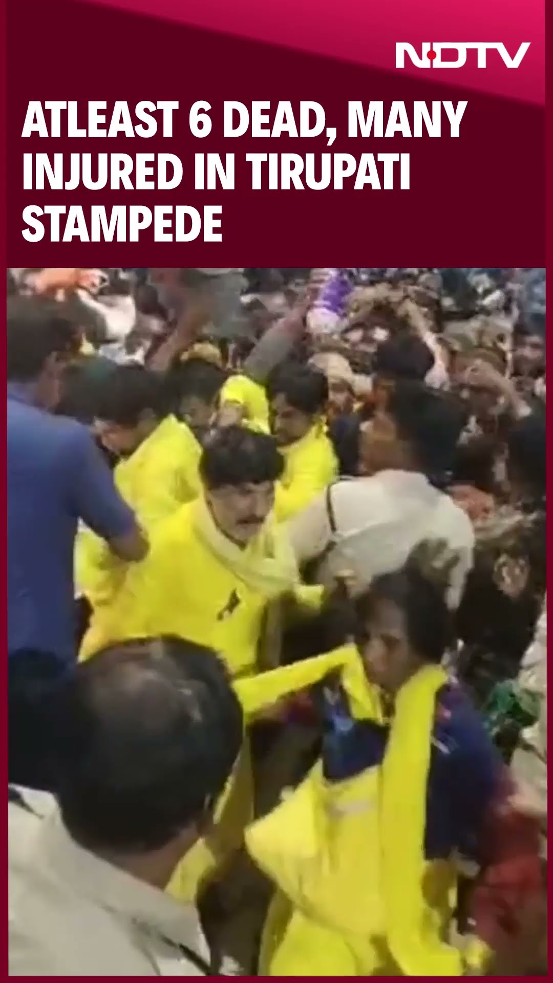 Tirupati Stampede | At Least 6 Dead In Stampede At Tirupati During Token Distribution