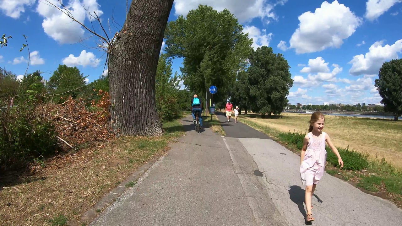 [4K] Cycling Düsseldorf | Altstadt, Oberkassel, Lörick, Meerbusch, Lohausen, Golzheim, Altstadt