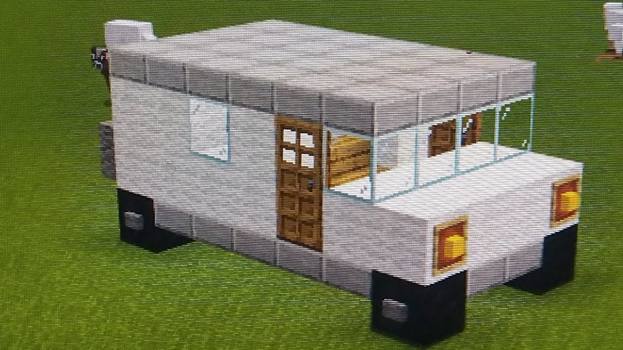 tuto comment faire une voiture sur minecraft - YouTube