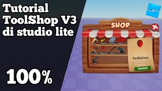 Tutorial ToolShop V3 di studio lite. Credit to: HowToRoblox #studiolite