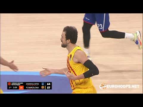 Anadolu Efes Istanbul - FC Barcelona 93-95 OT: Sertac Sanli (career-high 24 points)