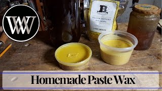 Howto Make Paste Wax For a Hand Tool woodworking finish  Beeswax and Linseed Oil