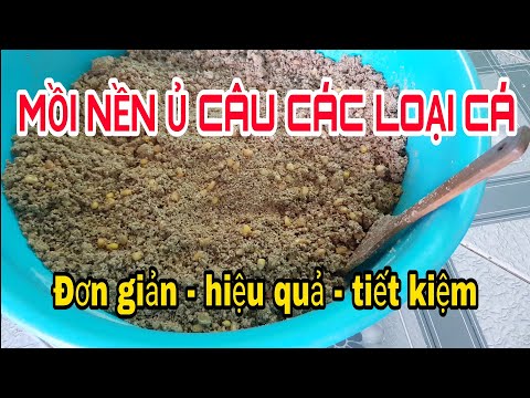 Mồi nền ủ câu cá nước ngọt -  bài số 1- Synthetic fishing bait - Ngọc Biển Fishing