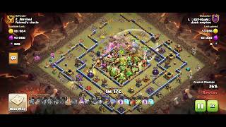 Clash of clans Top global players war Attack Strategy | TH 16 base attack | Top clans war | 3 star