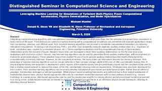 Distinguished Seminar in Computational Science and Engineering: Michael Mueller, 03/05/2026
