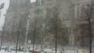 Snow storm in Berlin
