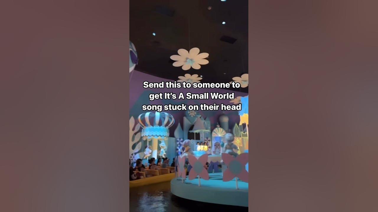 How can you not love this classic song! 🤣 #disney #song #itsasmallworld #shorts
