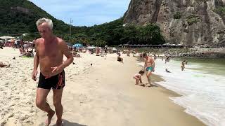 🇧🇷 Beautiful Day At Copacabana Beach Brazil | Beach Walk 4K