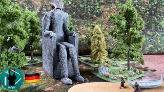 Sitzende Königs-Statue Geländebaututorial / Mittelerde Tabletop