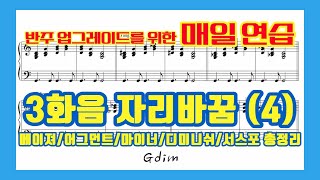 3화음 자리바꿈(4) Eb, Bb, F코드 | M, aug, m, dim, sus4 총정리