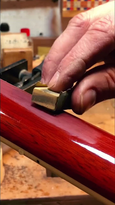 How to repair a lacquer Damage/ Dent/ Chip in GuitarNeck #shorts #guitar #skills #craft #luthier