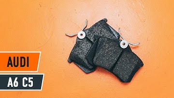 How to change rear brake pads on AUDI A6 C5 Avant [TUTORIAL AUTODOC]
