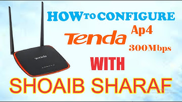 How to Configure Tenda Ap4 300Mbps in Urdu/Hindi