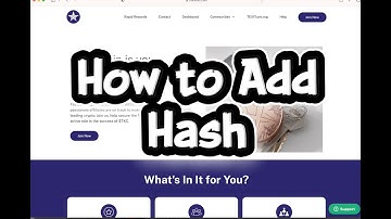 How to Add Hash