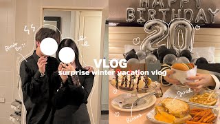 大学生vlog🎂/  人生で初めて彼氏の誕生日をお祝いしたよ🫢💞 / 甘い食べ物って正義だよね