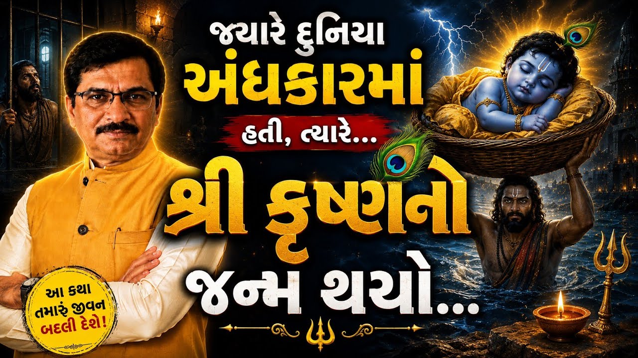 🚩જ્યારે દુનિયા અંધકારમાં હતી, ત્યારે શ્રી કૃષ્ણનો જન્મ થયો… 