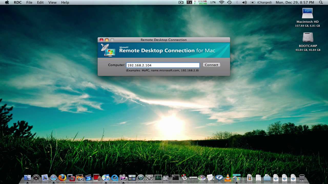 remote desktop connection mac not working