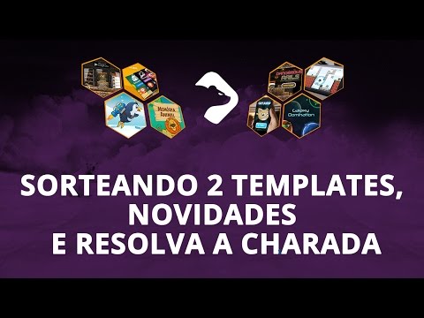 Sorteando 2 templates, novidades e resolva a charada