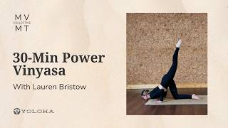 30-Min Power Vinyasa Flow | Chin Stand Peak Pose