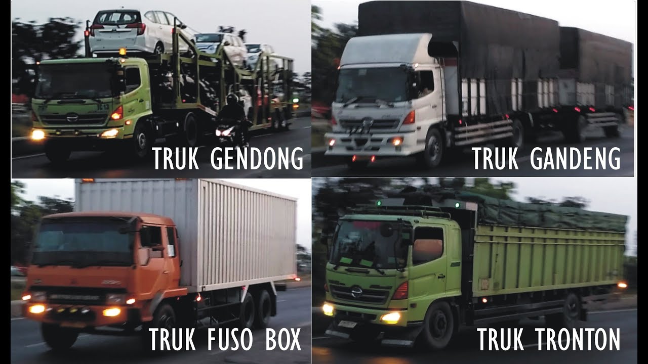  Truk  HINO ijo Gandeng vs Gendong FUSO truk  ISUZU  Molen  