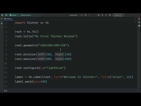 Learn Tkinter: Build a GUI Window  from Scratch