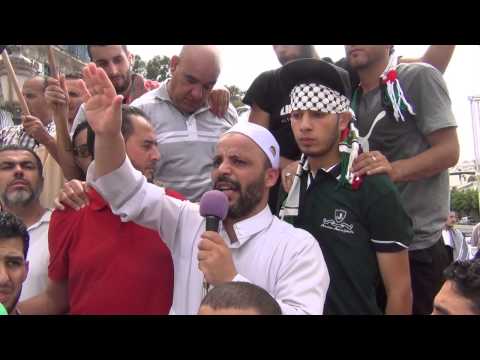 كلمة الشيخ أحمد ابراهيمي في مسيرة الجزائر لنصرة غزة 25/07/2014