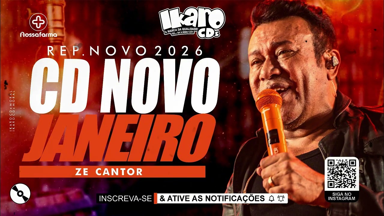ZE CANTOR | CD JANEIRO 2026 | REPERTÓRIO NOVO | IKARO CDs MORAL