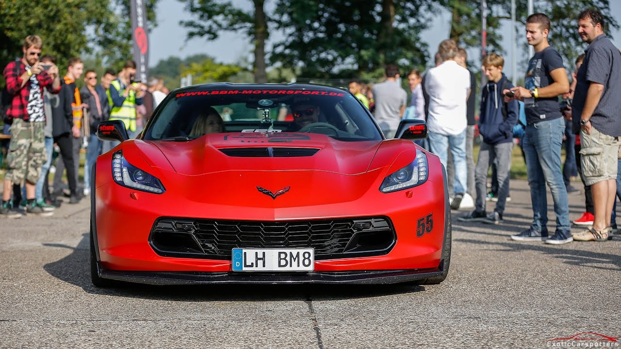 Chevrolet Corvette C7 Z06 BBM Motorsport w/ Capristo Exhaust - Drifting, LOUD Revs & Drag races !