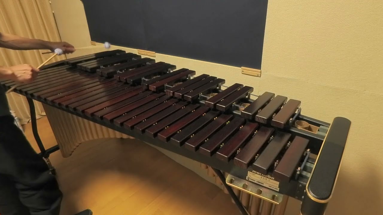 パーカッション・打楽器 KOROGI 650k KOROGI marimba 650K こおろぎ マリンバ 試奏 - YouTube
