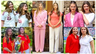 ♥️🩷New Photos Of Spanish Royal Young Princess Leonor And Infanta Sofia||Queen Letizia 