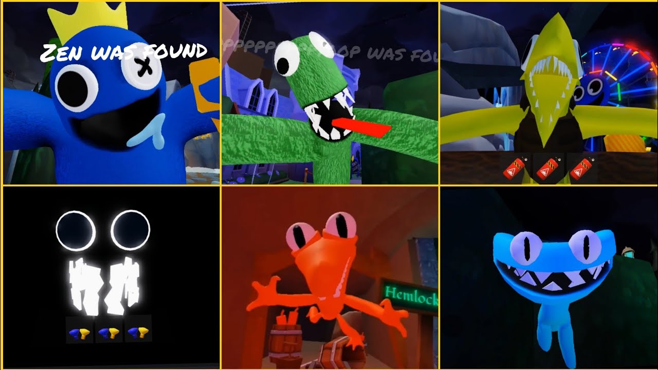 New Rainbow Friends Chapter 2 All Jumpscares - YouTube