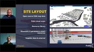 Simulating on-site construction with 3DEXPERIENCE Delmia and OSM map data