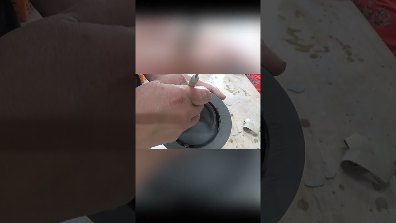Removing Oval Plaque from Mold 
