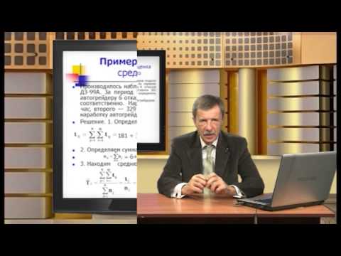 Видеолекция Показатели надежности (2 части) - часть 1