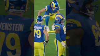 Someone spammed the B button on the Super Hop Bros ⬆️ #rams #nfl #shorts #pukanacua #micdup