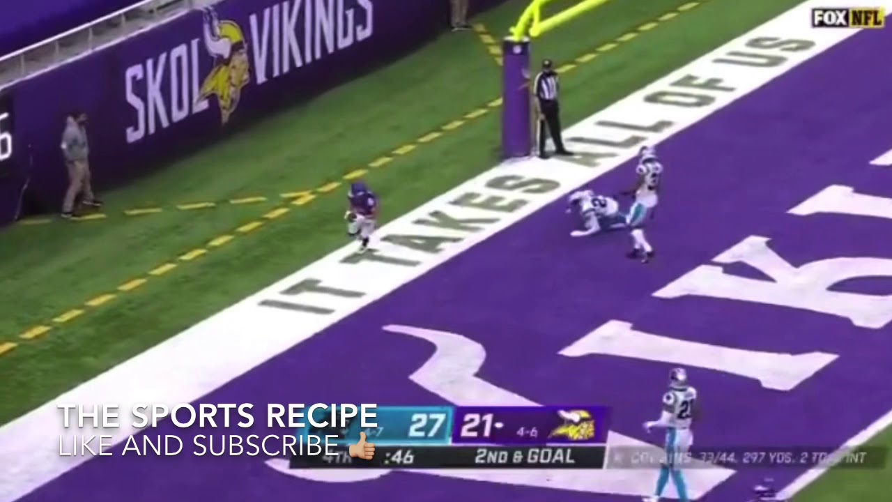 Chad Beebe game winning touchdown! Kirk Cousins clutch- Redeems himself! Vikings vs Panthers 🔥🏈🔥