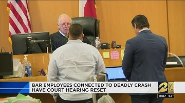 3 of 5 bar workers charged in fatal crash appear in court