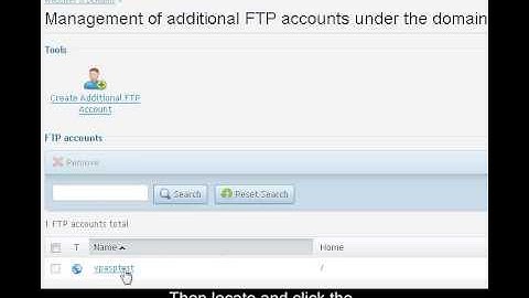 Video Tutorial - How to Change Your FTP Password From Plesk Control Panel