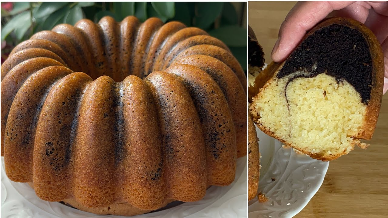 ЭТО ТАК КРАСИВО😋Простой и практичный рецепт двухцветного торта👌