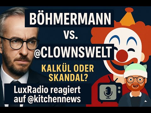 Böhmermann vs. @Clownswelt  – Kalkül oder Skandal? | LuxRadio reagiert auf @jensationellemeinung
