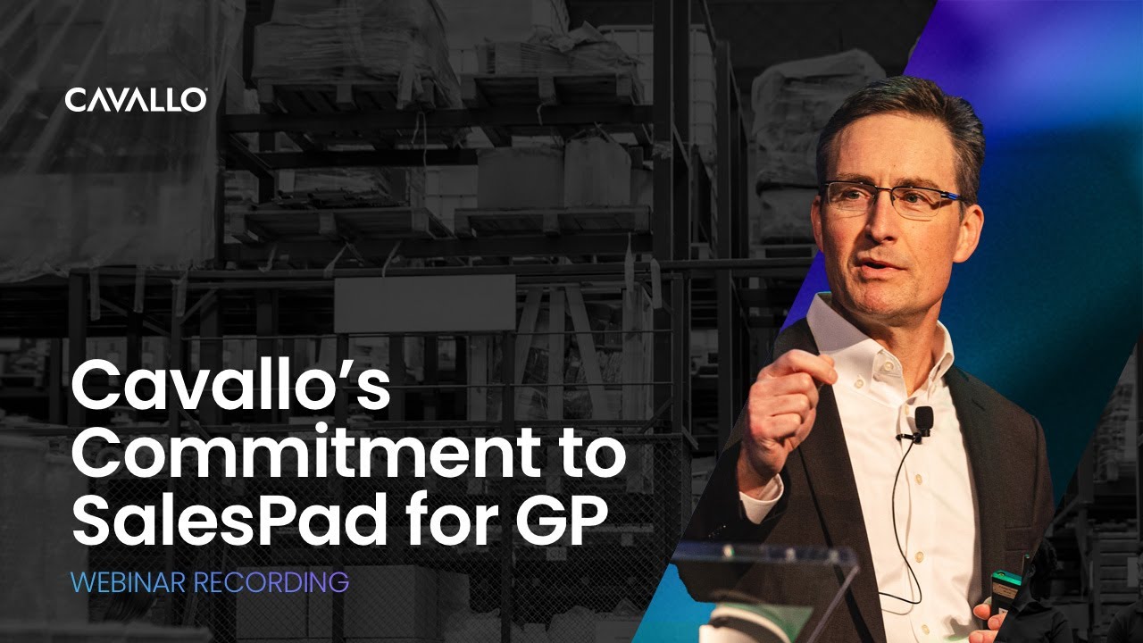 Webinar: Cavallo's Commitment to SalesPad for GP / Cavallo