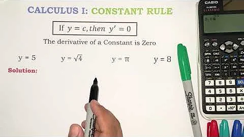 CALCULUS I: Constant Rule | Derivatives Part 1