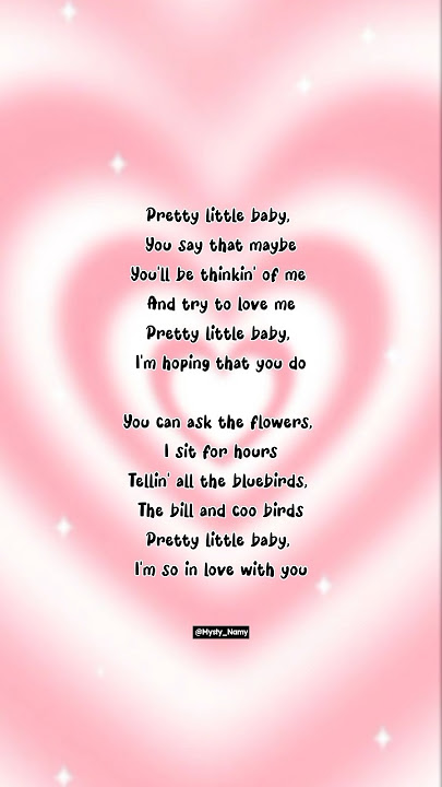 𝐏𝐑𝐄𝐓𝐓𝐘 𝐋𝐈𝐓𝐓𝐋𝐄 𝐁𝐀𝐁𝐘 | Connie Francis | Lyrics | #prettylittlebaby #aestheticlyrics #englishsong