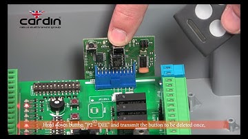 DELETING A SINGLE BUTTON OF A RADIO CONTROL - CARDIN TRADE OC2 RECEIVER
